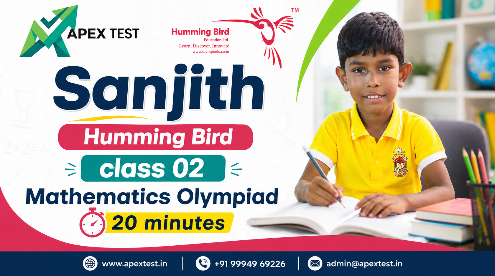Humming Bird class 02 Mathematics Olympiad