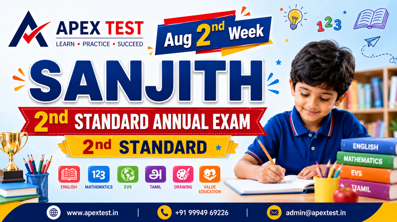 2nd Std Annual Exam (Sanju)