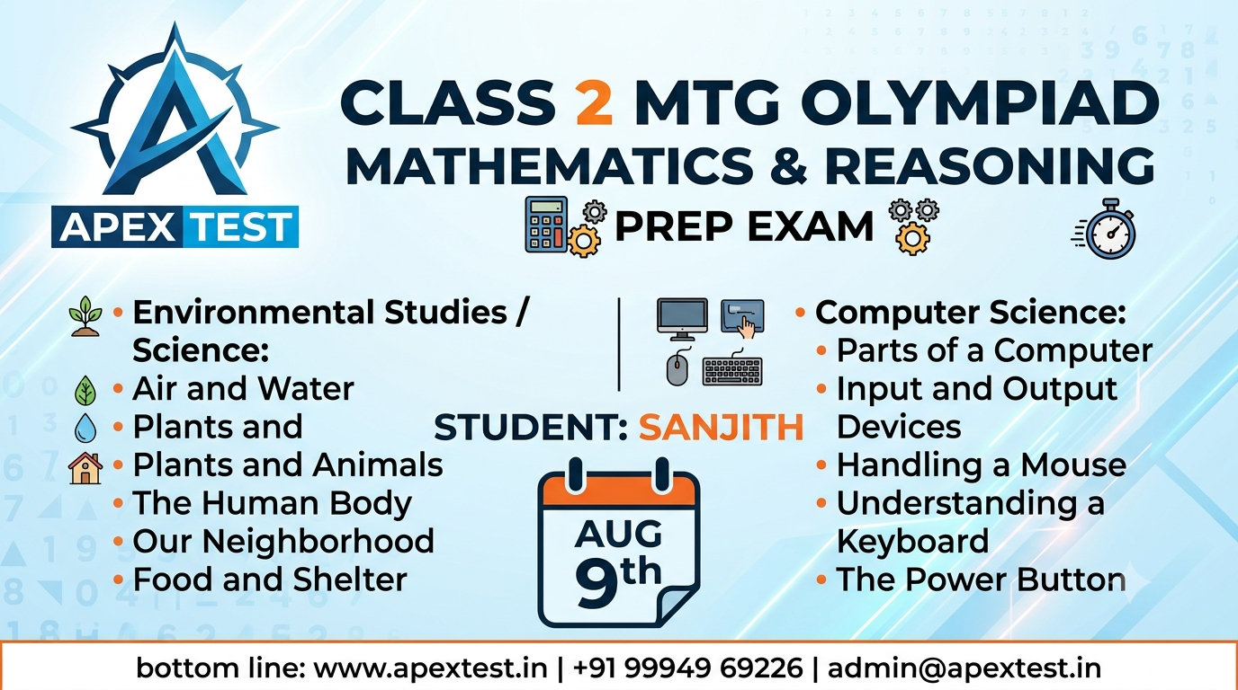 Aug 9Th Science Olympiad Sanju