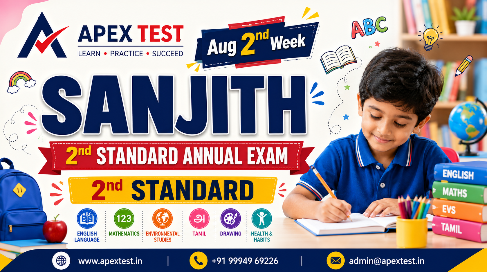 2nd Standard Exam (Sanju)